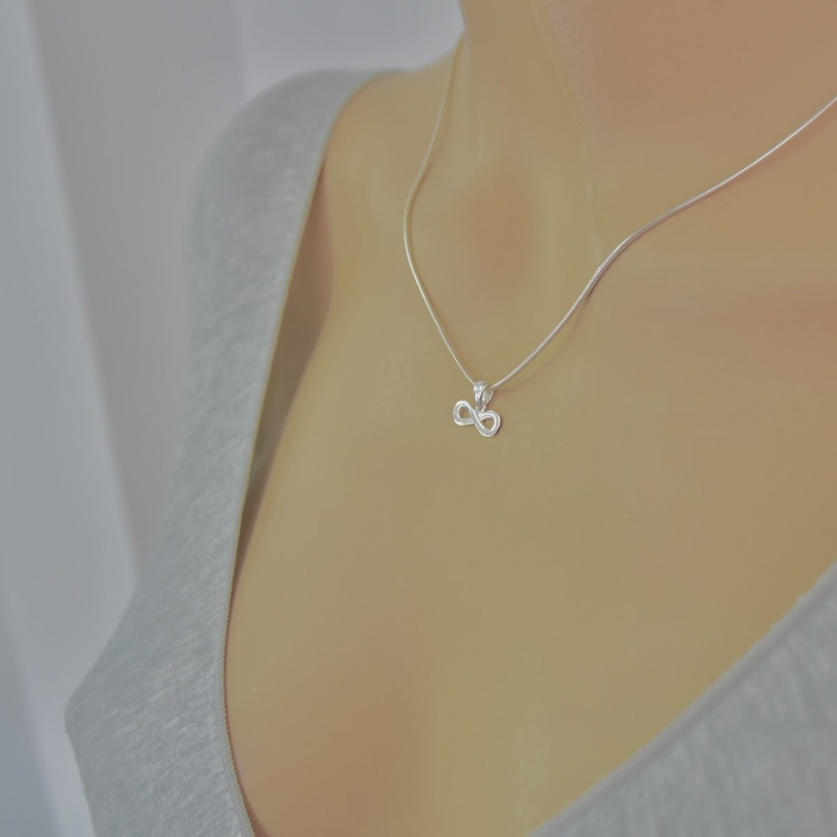 Sterling Silver 925 Infinity Pendant "Eternal" - Silver Image 4