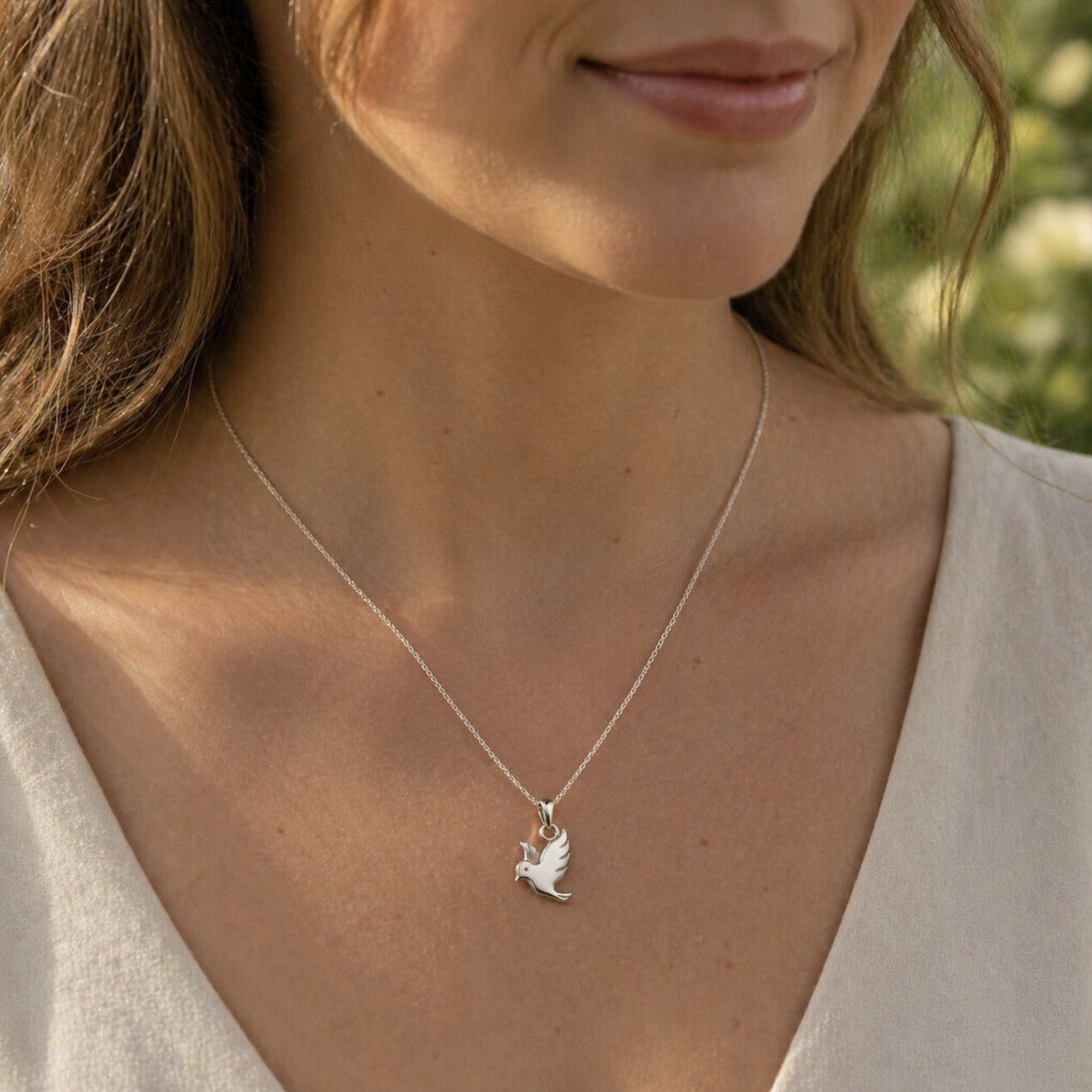 Sterling Silver 925 Dove Pendant “Peaceful Spirit” - Image 3