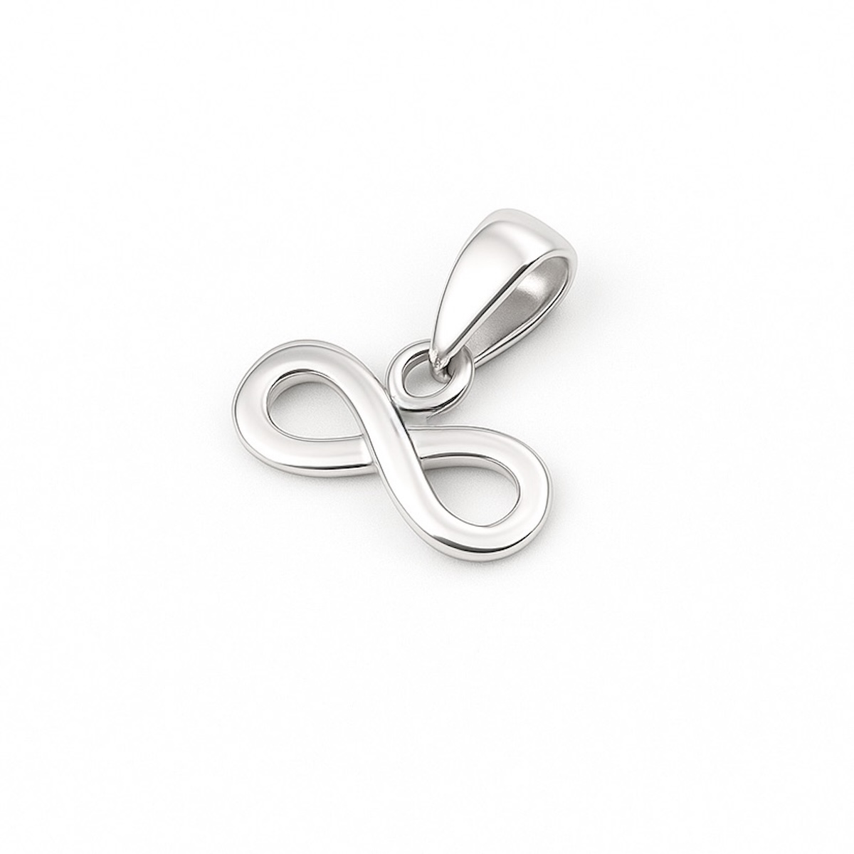 Sterling Silver 925 Infinity Pendant "Eternal" - Silver Image 2