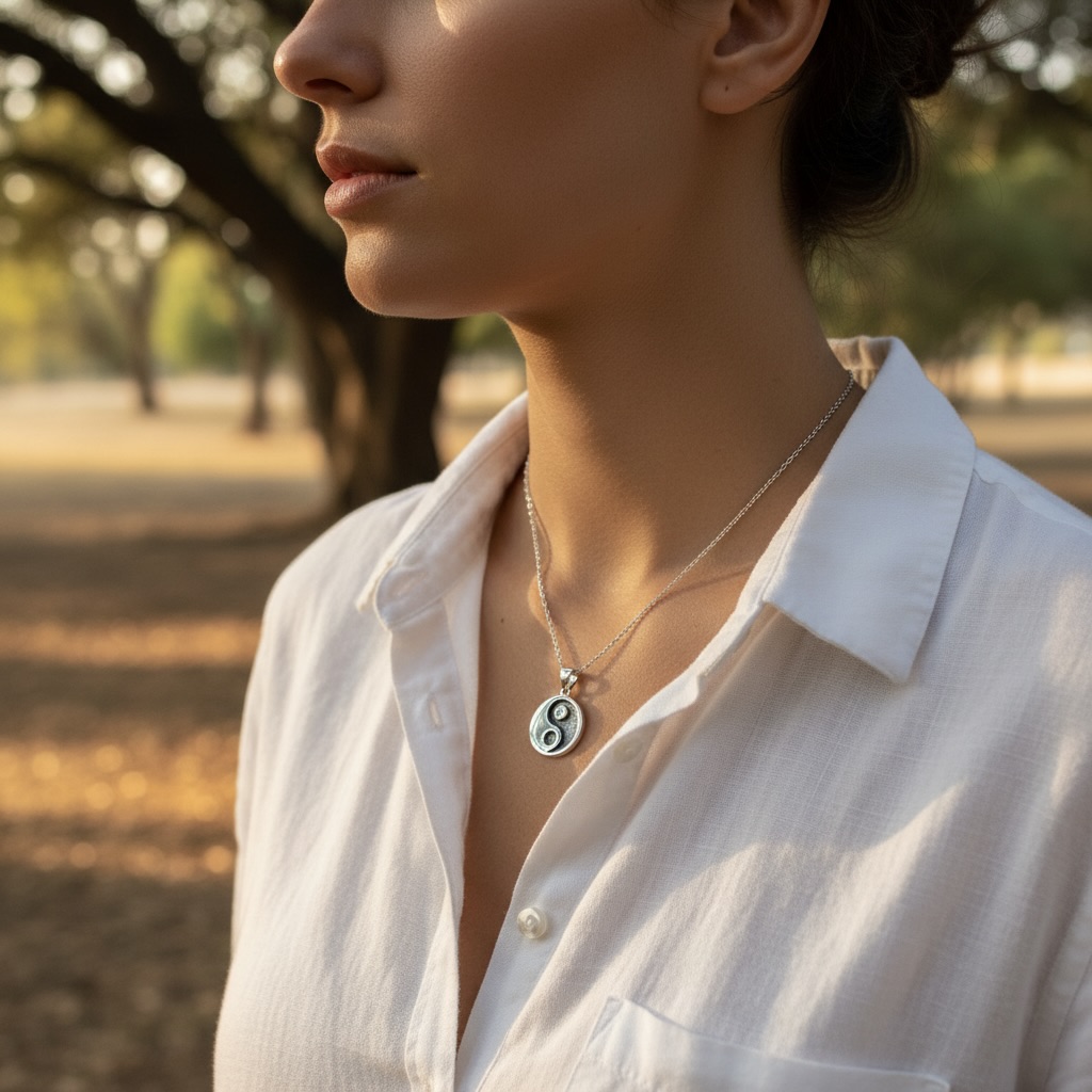Sterling Silver 925 Yin Yang Pendant “Balance” - Image 3