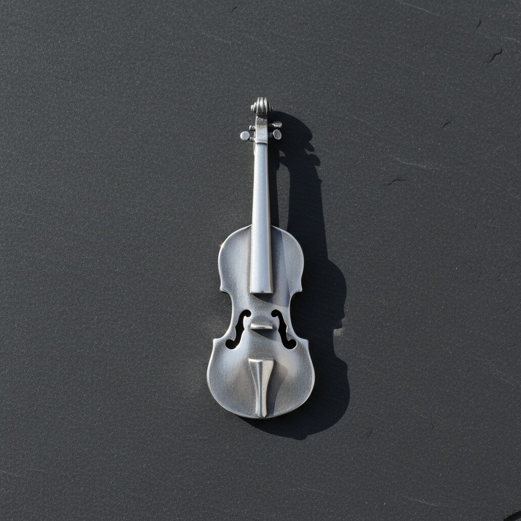 Sterling Silver 925 Violin Pendant "Cremona" - Image 2