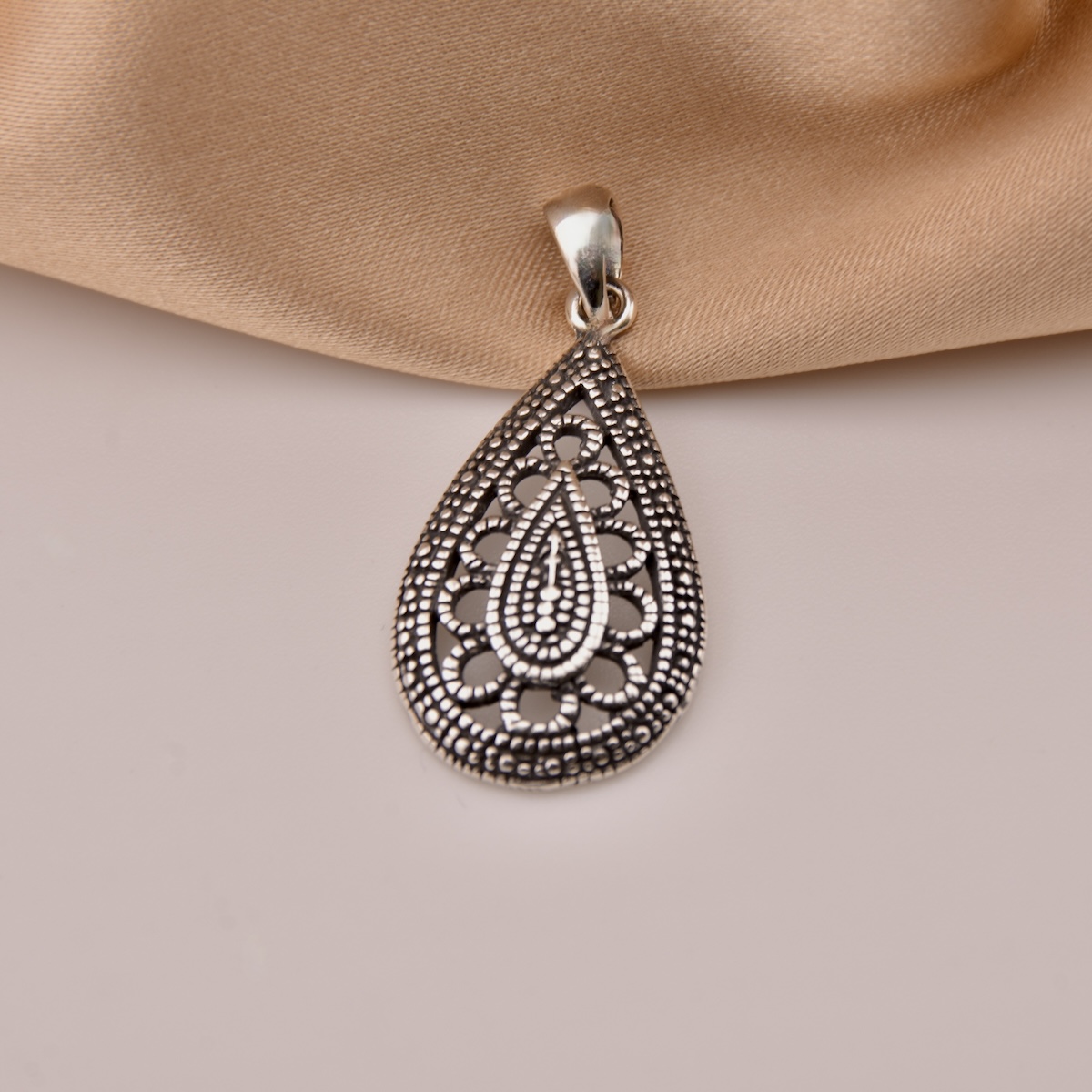 Sterling Silver 925 Pendant "Lattice" - Silver Image 2