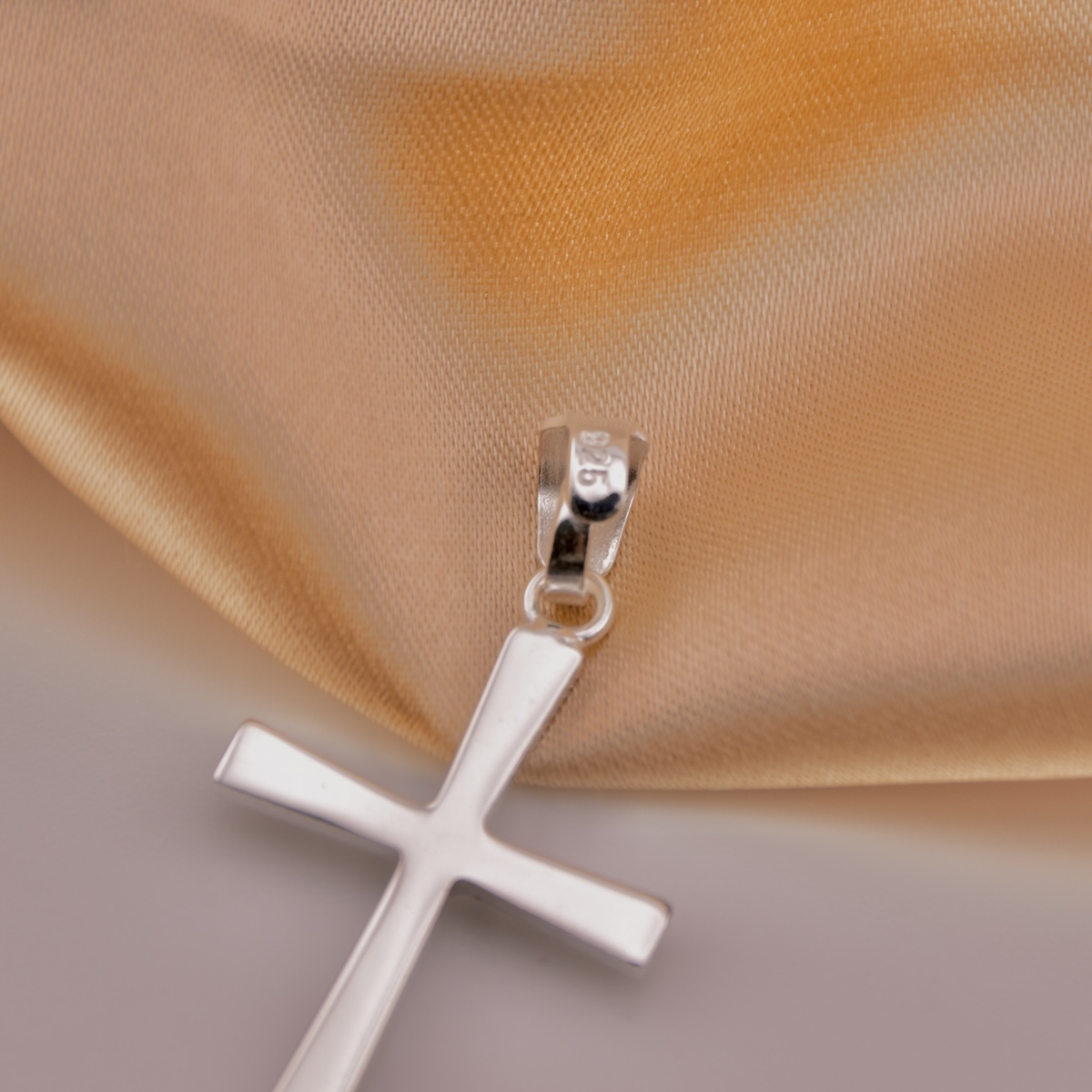 Sterling Silver 925 Cross Pendant "Sentinel" - Silver Image 4