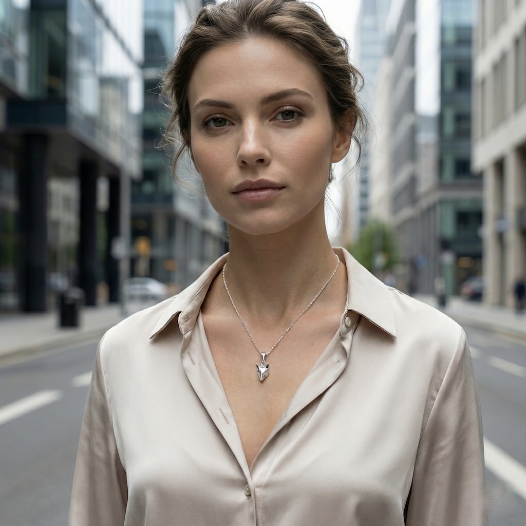 Sterling Silver 925 Fox Pendant “Sorrel” - Image 3