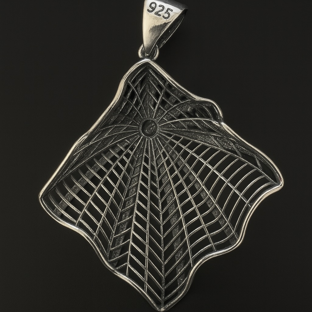 Sterling Silver 925 Pendant “Aranea” - Silver Image 4
