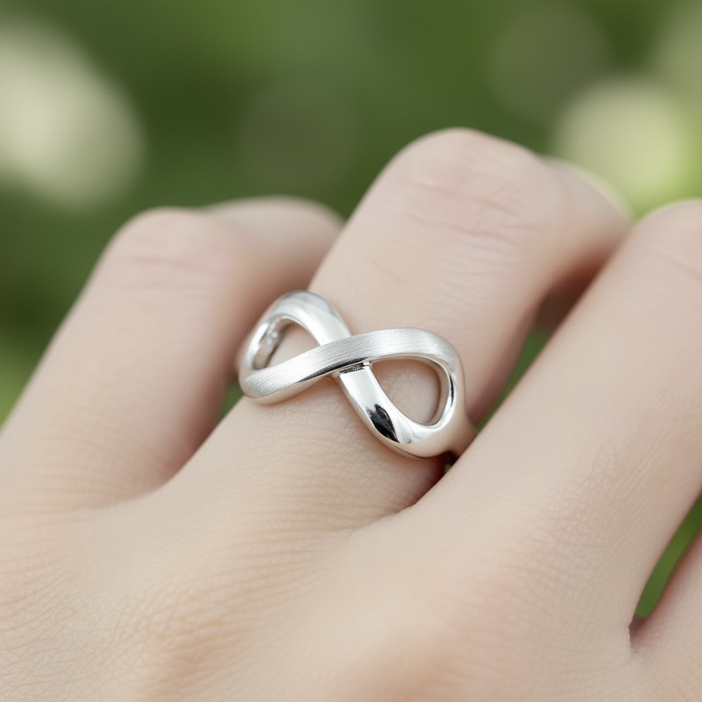 Sterling Silver 925 Infinity Ring "Eva" - Image 3