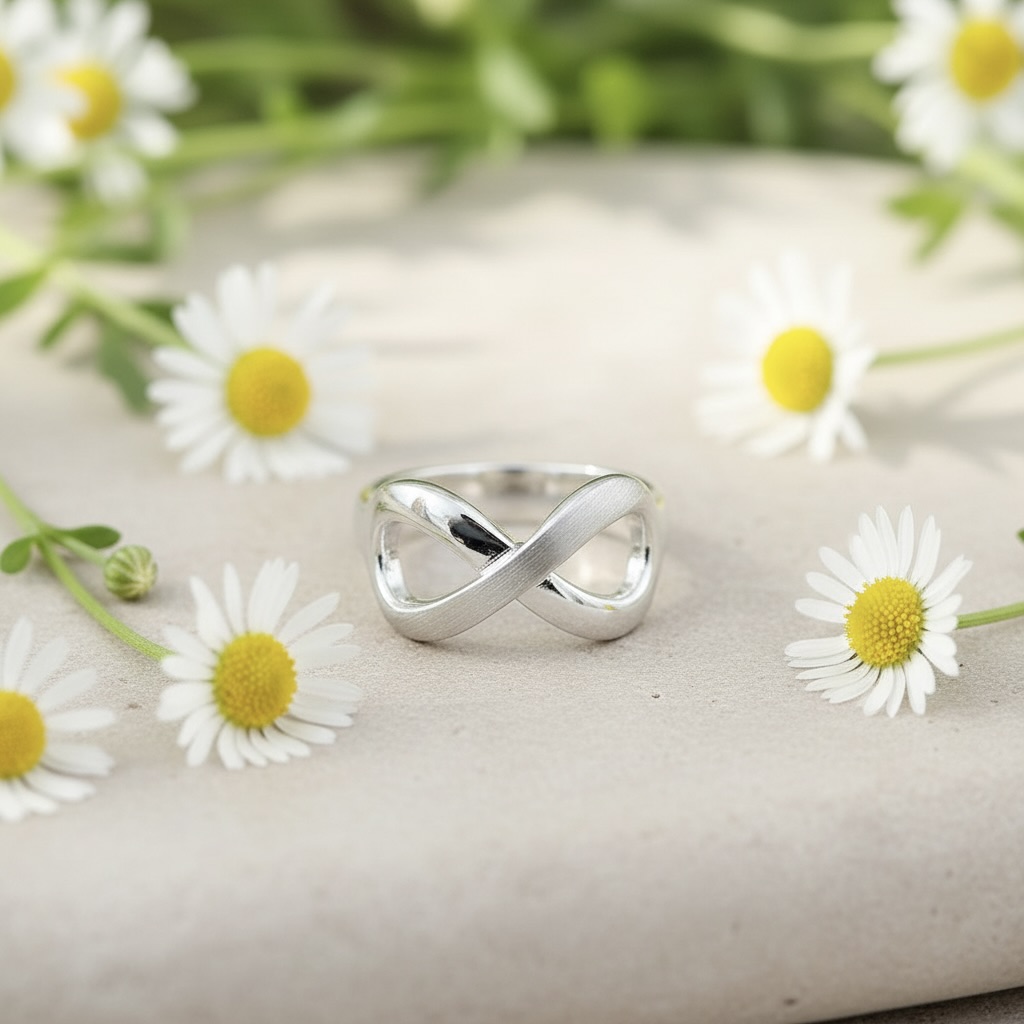 Sterling Silver 925 Infinity Ring "Eva" - Image 2