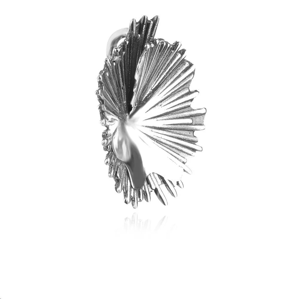 Sterling Silver 925 Pendant “Abstract Flare” - Image 4