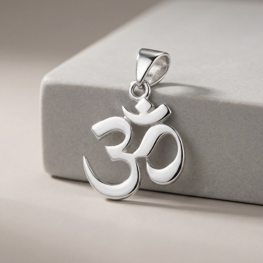 Sterling Silver 925 Om Pendant "Inner Sound" - Image 2