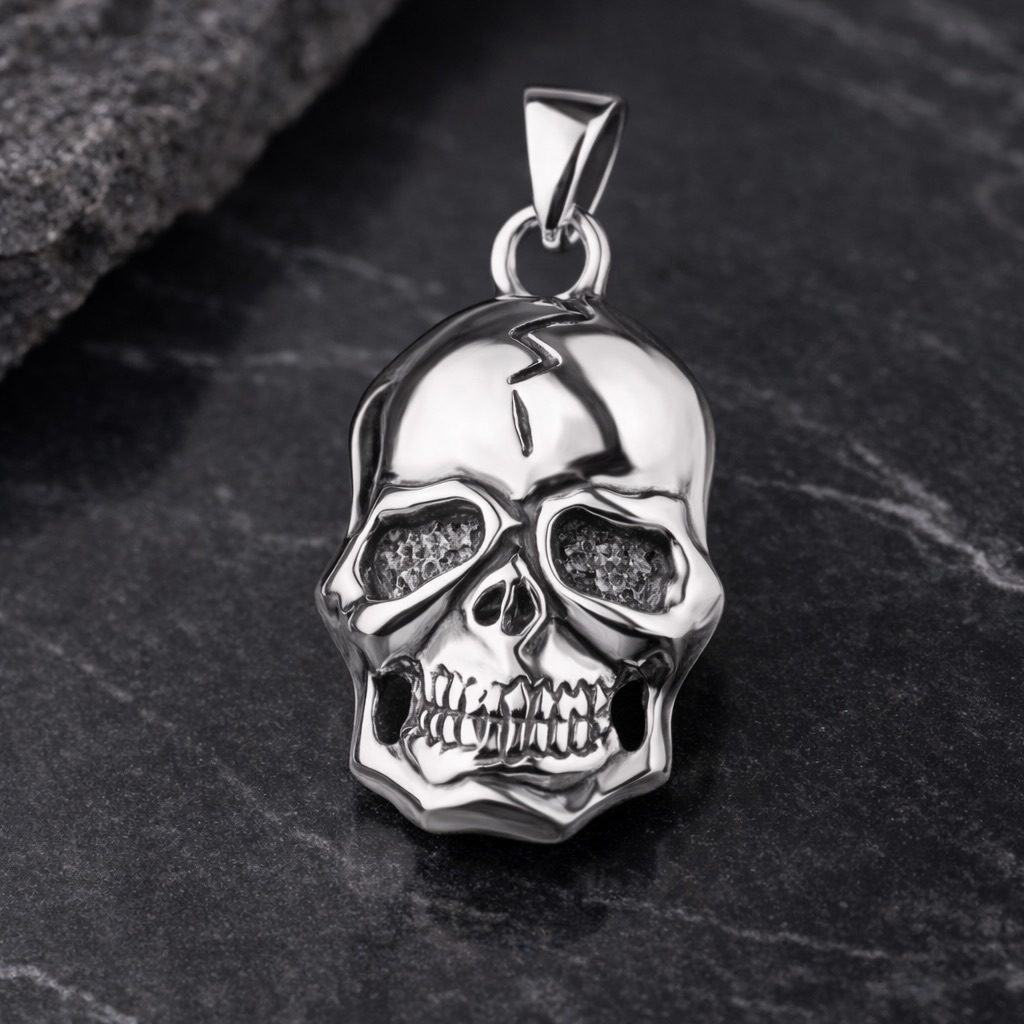 Sterling Silver 925 Skull Pendant "Calavera" - Image 2
