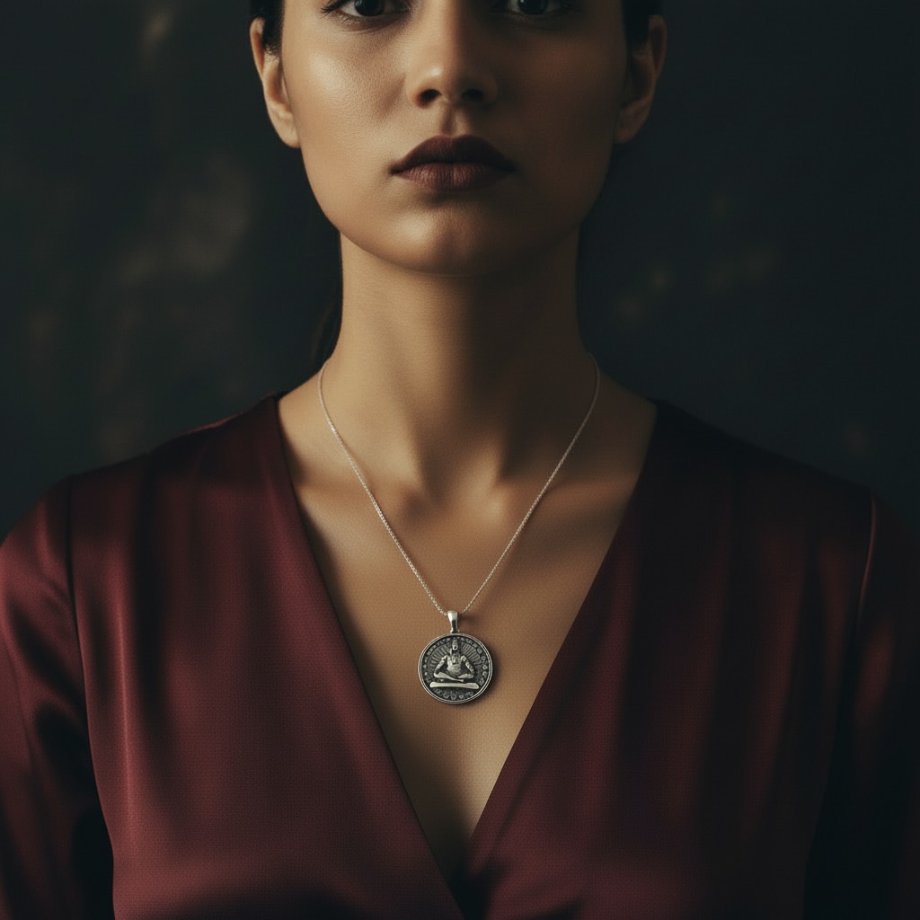 Sterling Silver 925 Shiva Om Pendant "Eternal God" - Image 3