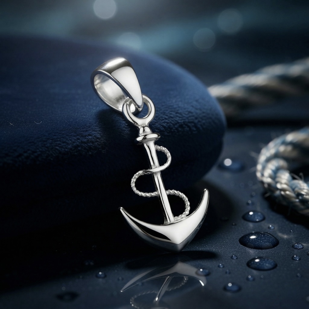 Sterling Silver 925 Anchor Pendant "Harbour" - Image 2