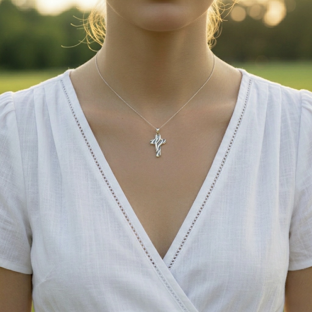 Sterling Silver 925 Cross Pendant “Savannah” - Image 3