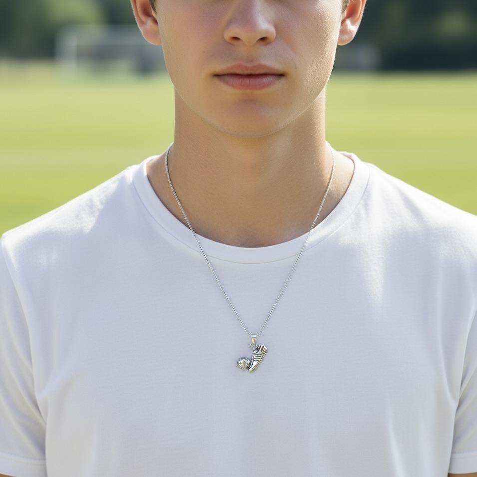 Sterling Silver 925 Football Boot Pendant “Footy” - Image 3