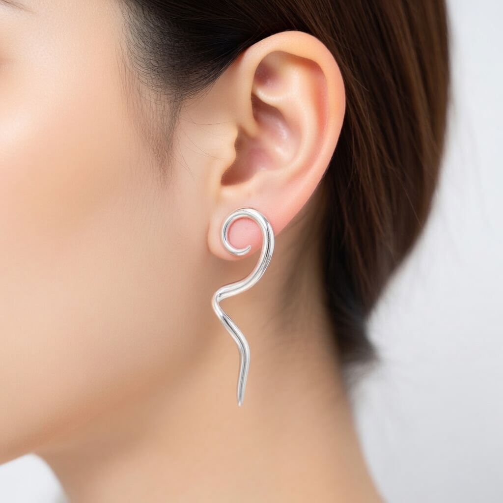 Sterling Silver 925 Earrings “Mystic Flow” - Image 3