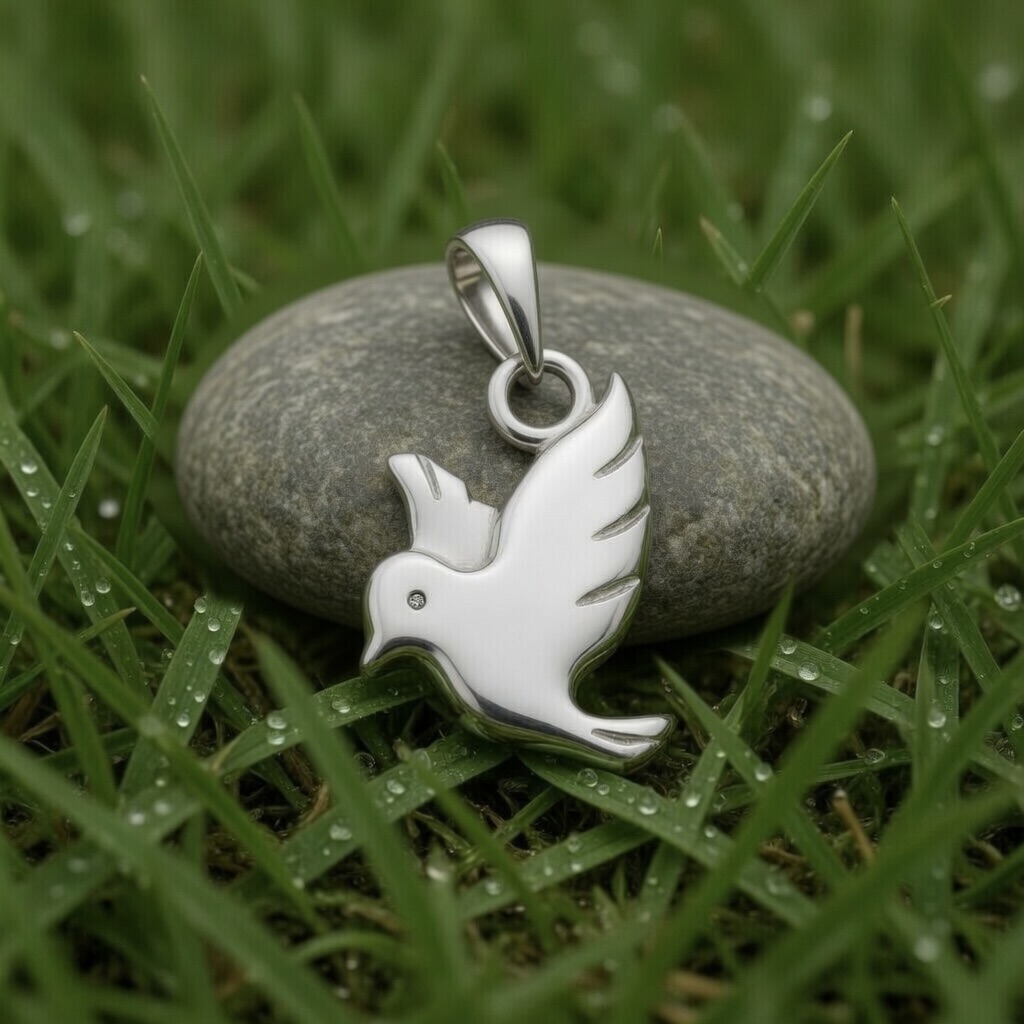 Sterling Silver 925 Dove Pendant “Peaceful Spirit” - Image 2