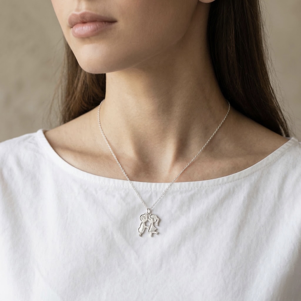 Sterling Silver 925 Pendant "First Kiss" - Image 3