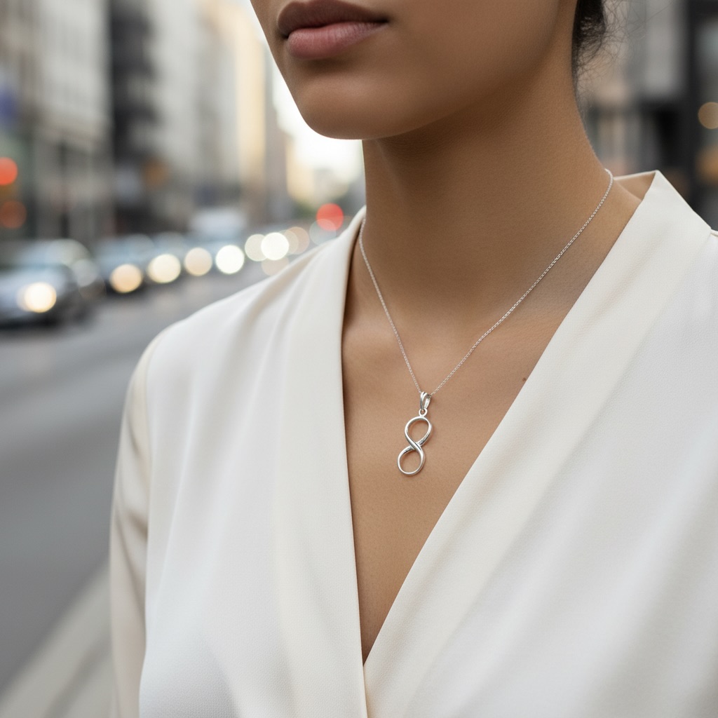 Sterling Silver 925 Infinity Pendant "Endless" - Image 3