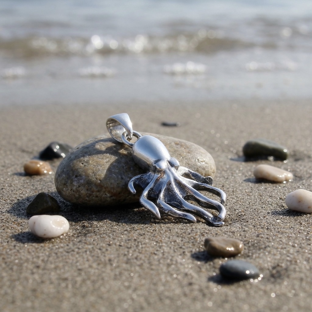 Sterling Silver 925 Octopus Pendant "Kraken" - Image 2
