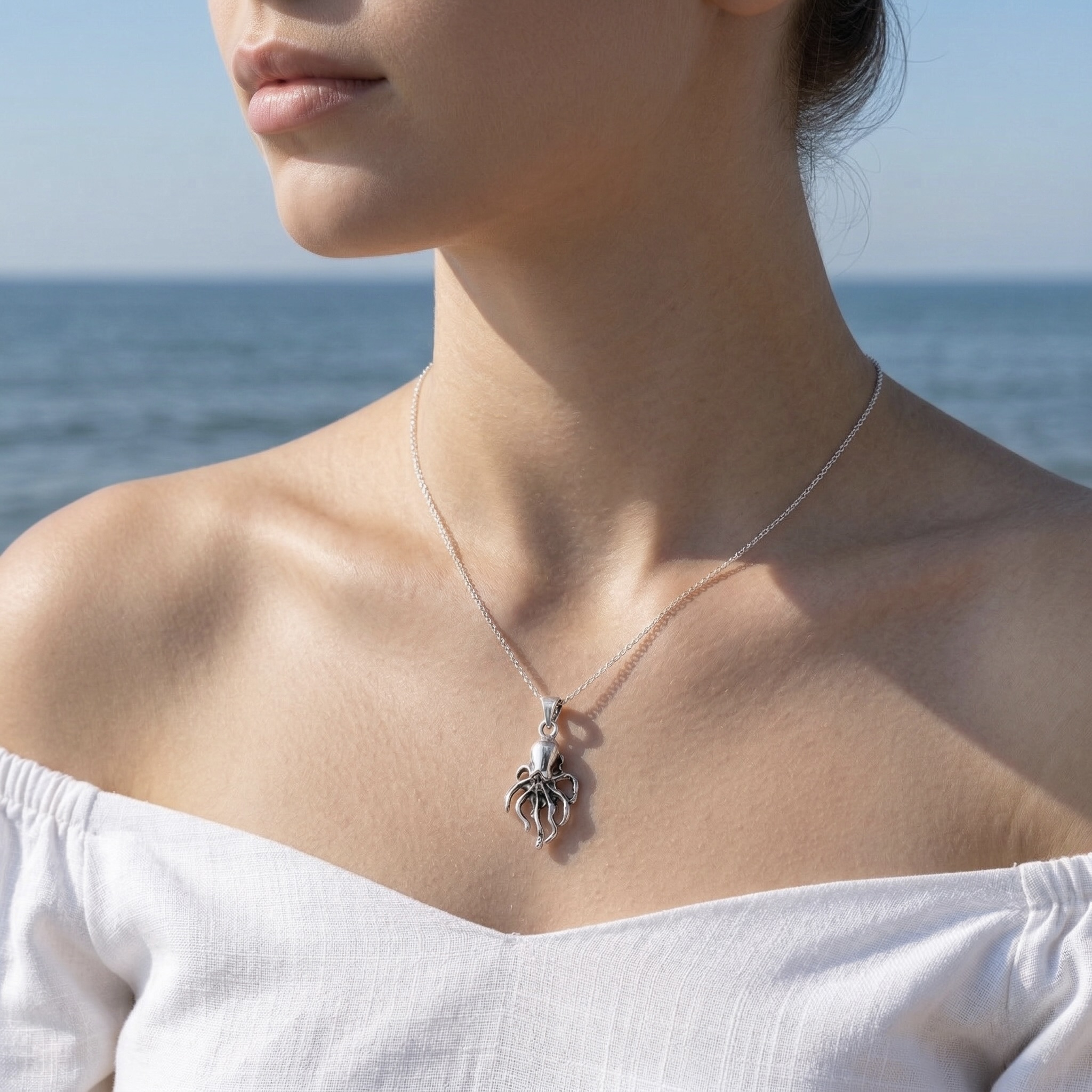 Sterling Silver 925 Octopus Pendant "Kraken" - Image 3