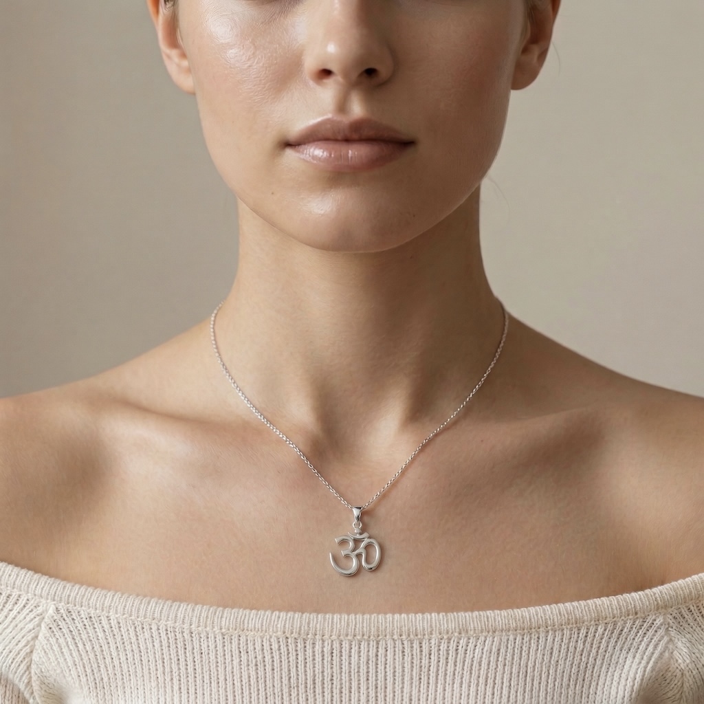 Sterling Silver 925 Om Pendant "Sacred Sound" - Image 3