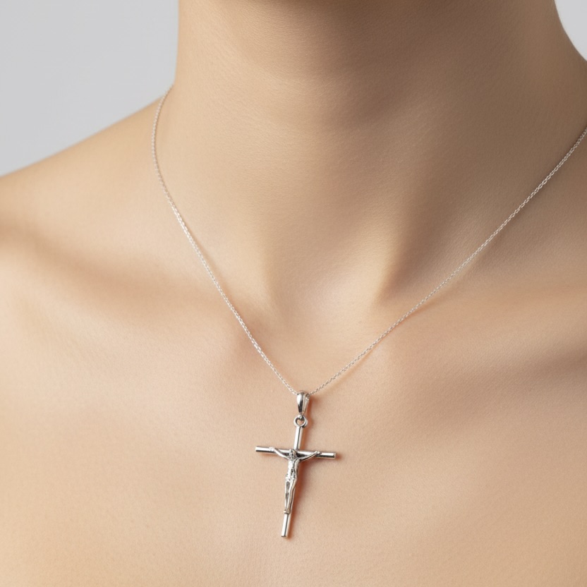 Sterling Silver 925 Cross Pendant “Holy Spirit” - Image 3