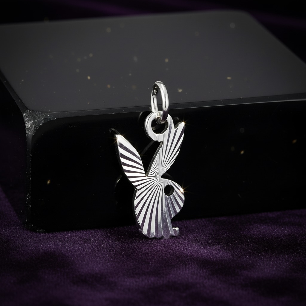 Sterling Silver 925 Bunny Pendant Charm "Naughty Jack" - Image 2