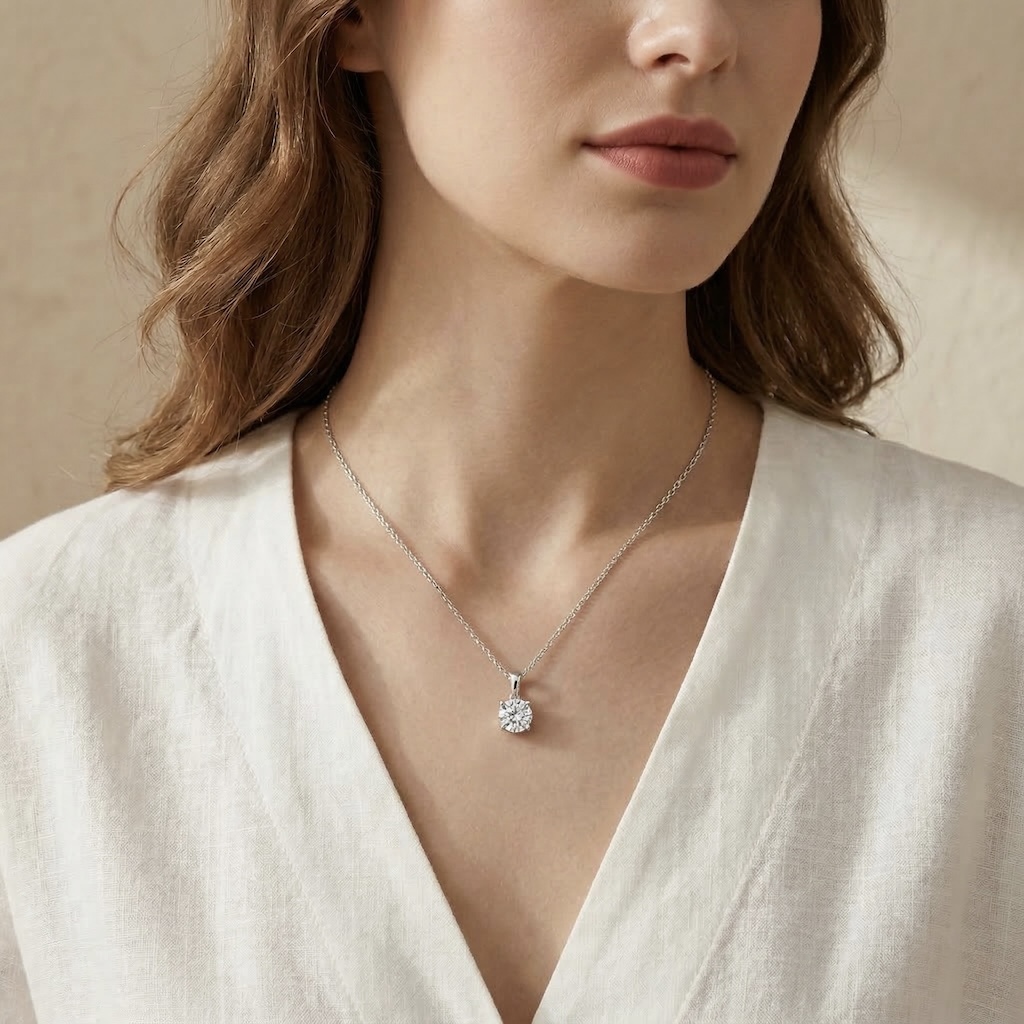 Sterling Silver 925 CZ Pendant “Blink” - Image 3