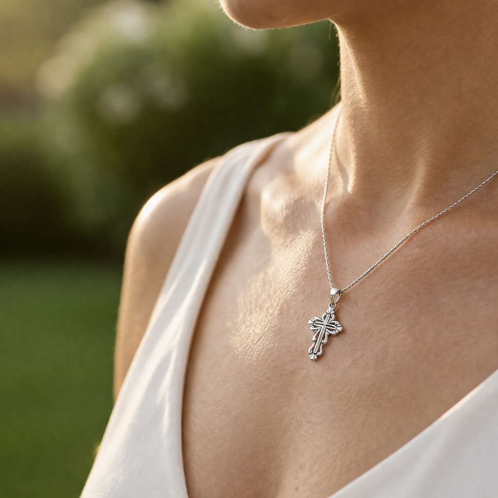 Sterling Silver 925 Cross Pendant “Sublime” - Image 3