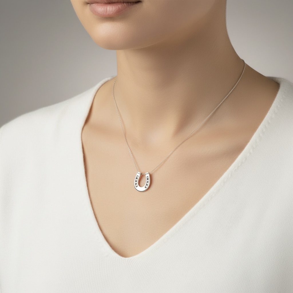 Sterling Silver 925 Horseshoe Pendant “Lucky” - Image 3