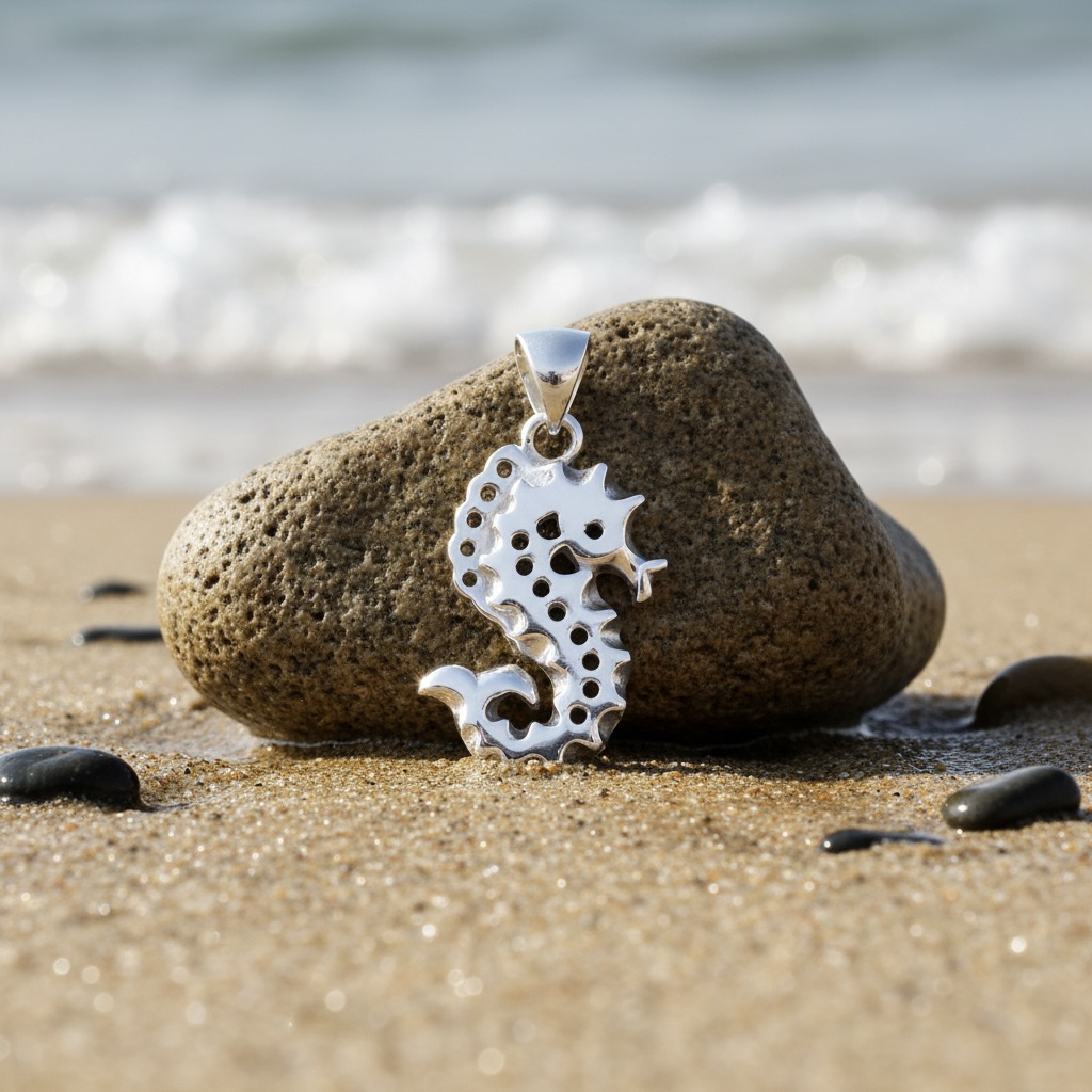 Sterling Silver 925 Seahorse Pendant "Atlantic" - Image 2