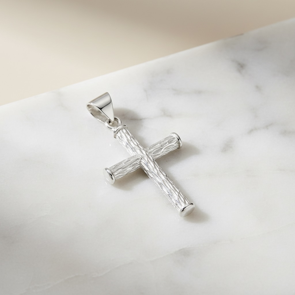 Sterling Silver 925 Cross Pendant “Olive” - Image 2
