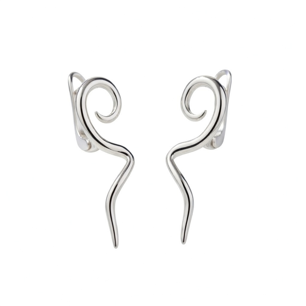 Sterling Silver 925 Earrings “Mystic Flow” - Image 1
