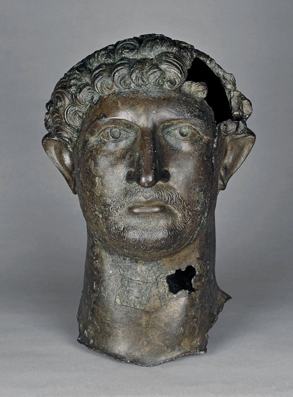 Bronze head of Hadrian