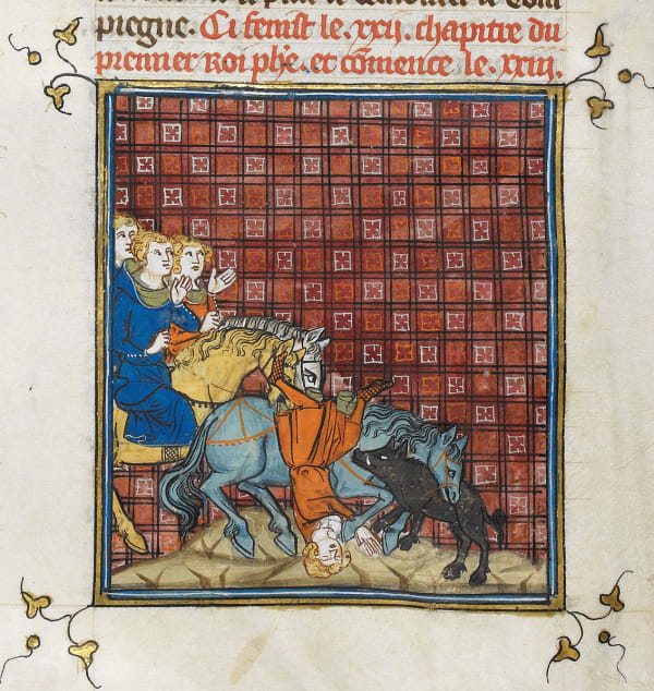 A handsome pig and Philip the Unlucky meet their ends on the streets of 12th Century Paris