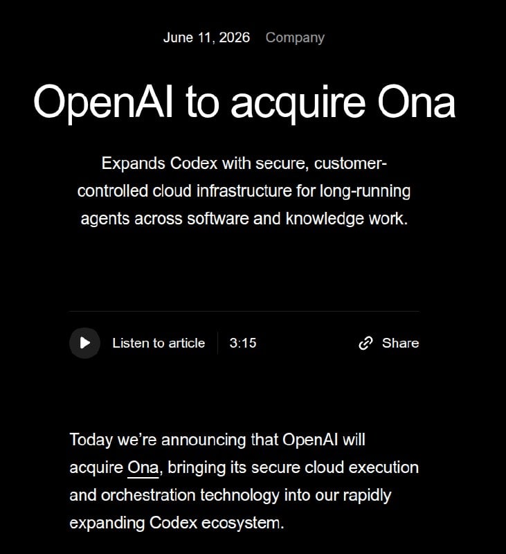 OpenAI acquires Ona to expand Codex agent capabili...