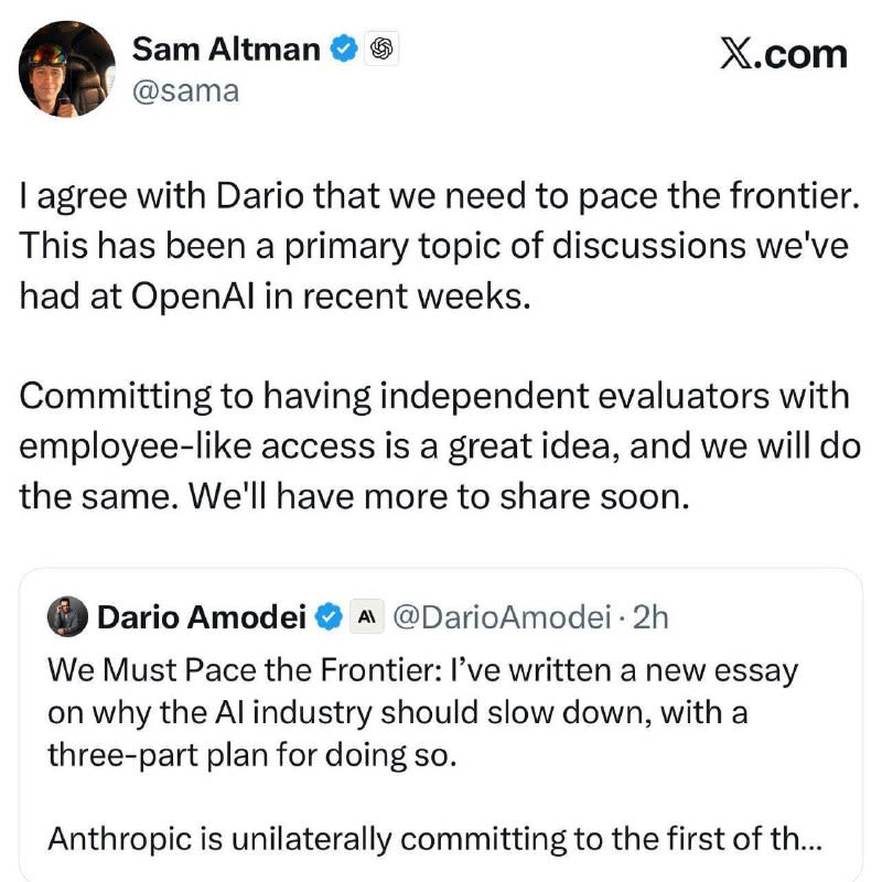 ❗️Dario Amodei just published a new essay on the f...