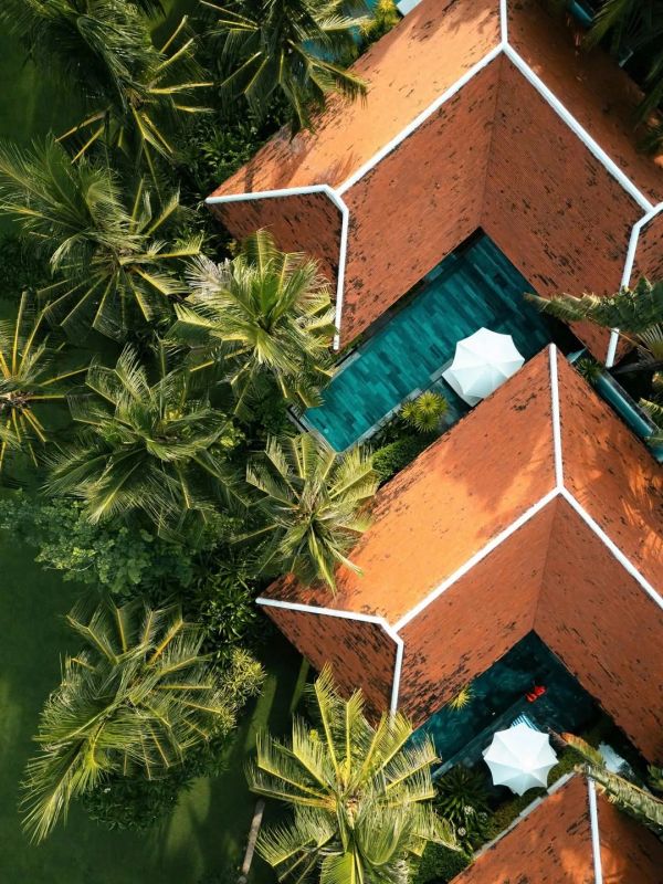 Vue sur le Six Senses Ninh Van Bay depuis la mer