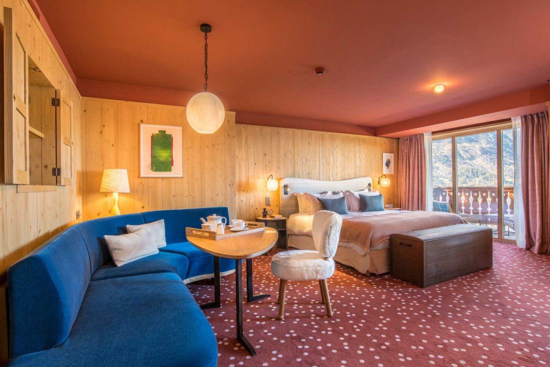 Chalet Carlina avec vue sur les pistes à La Plagne