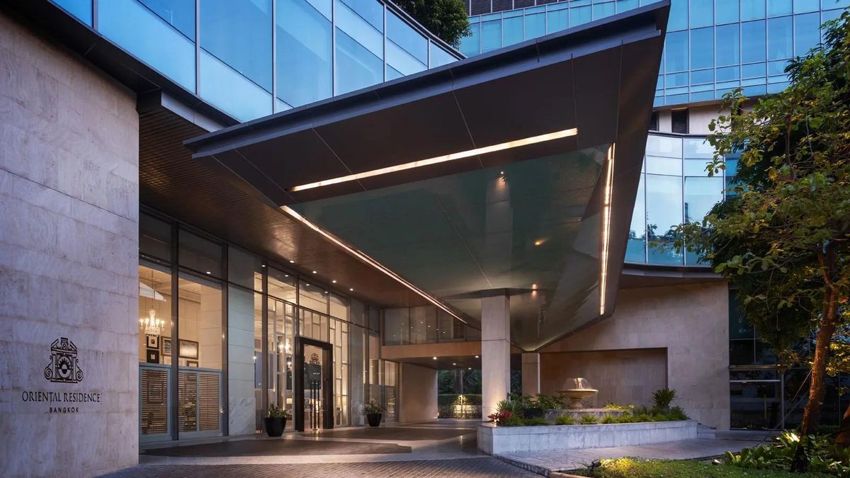 Lobby élégant de l'Oriental Residence