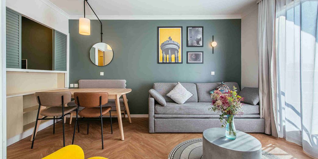 Aparthotel Adagio, chambre moderne et lumineuse