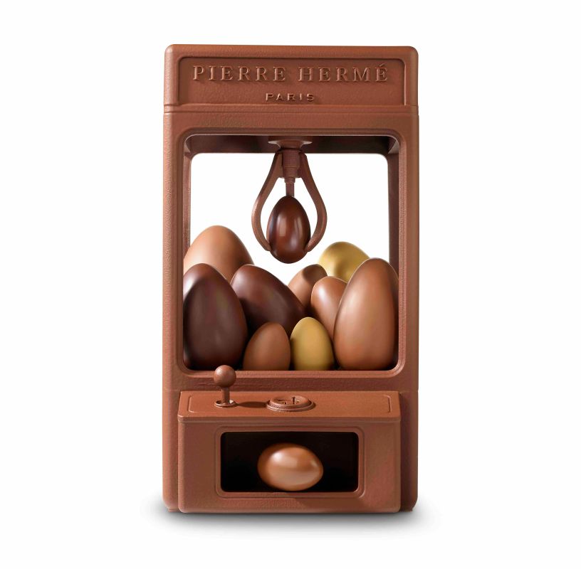 Le lapin sculptural de Patrick Roger en chocolat