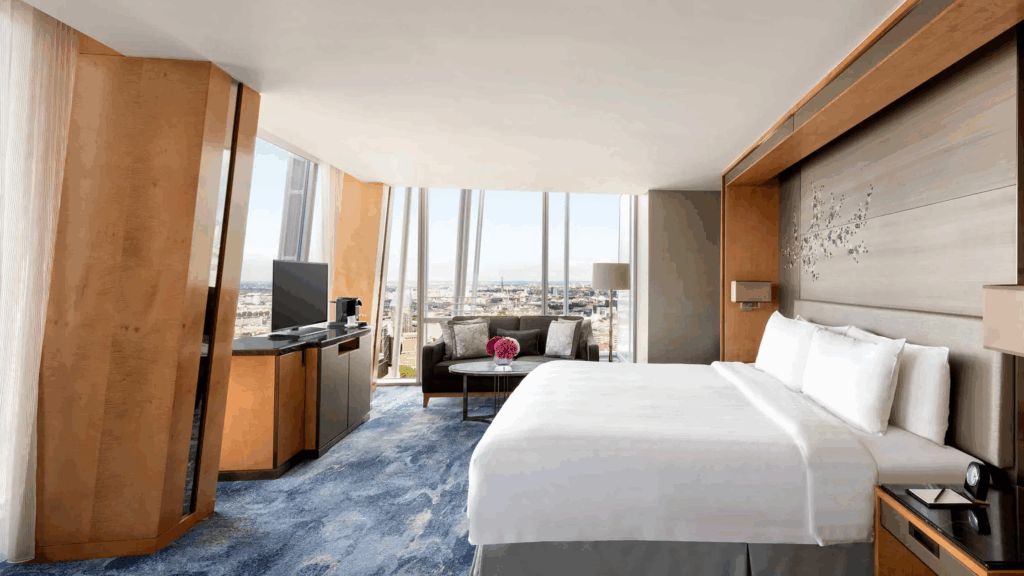 Intérieur raffiné d'une suite au Shangri-La The Shard