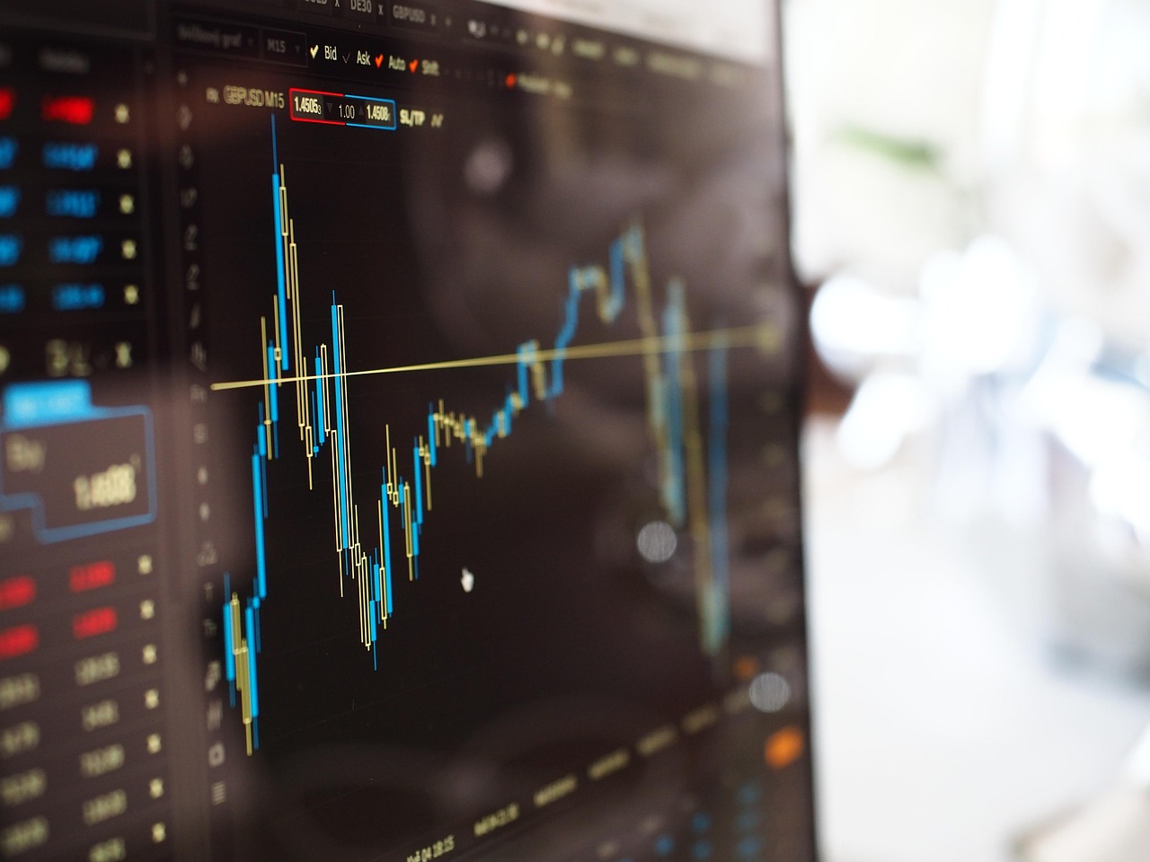 Optimistic investor analyzing long - term market trends.