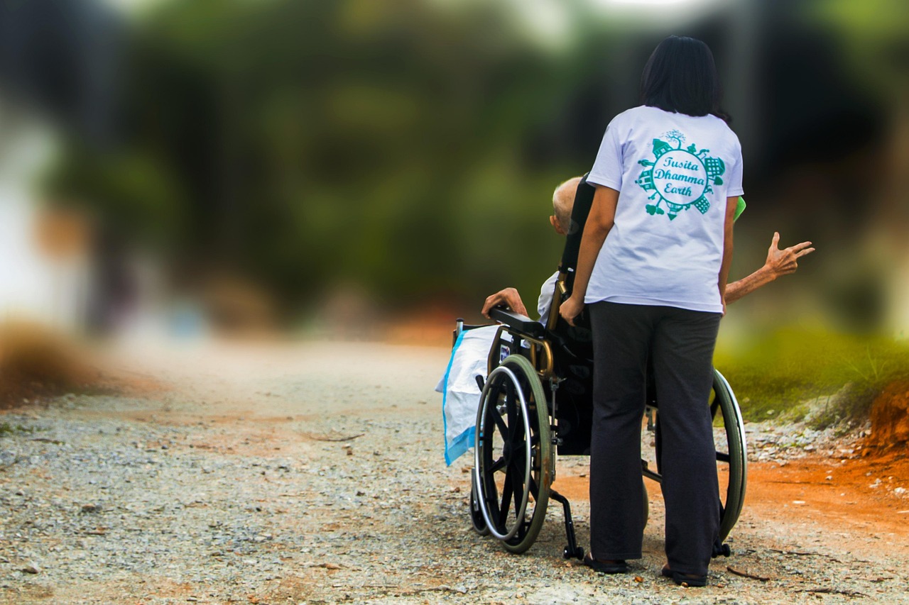 Caregiver embracing impermanence with gratitude in dementia care.