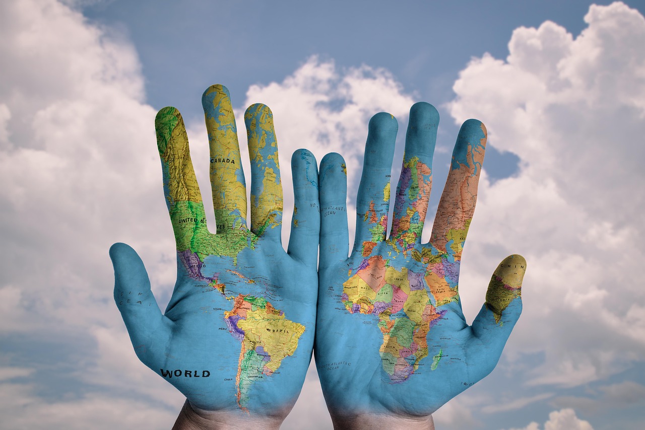 Global Diplomacy and Market Dynamics Interplay Illustration.