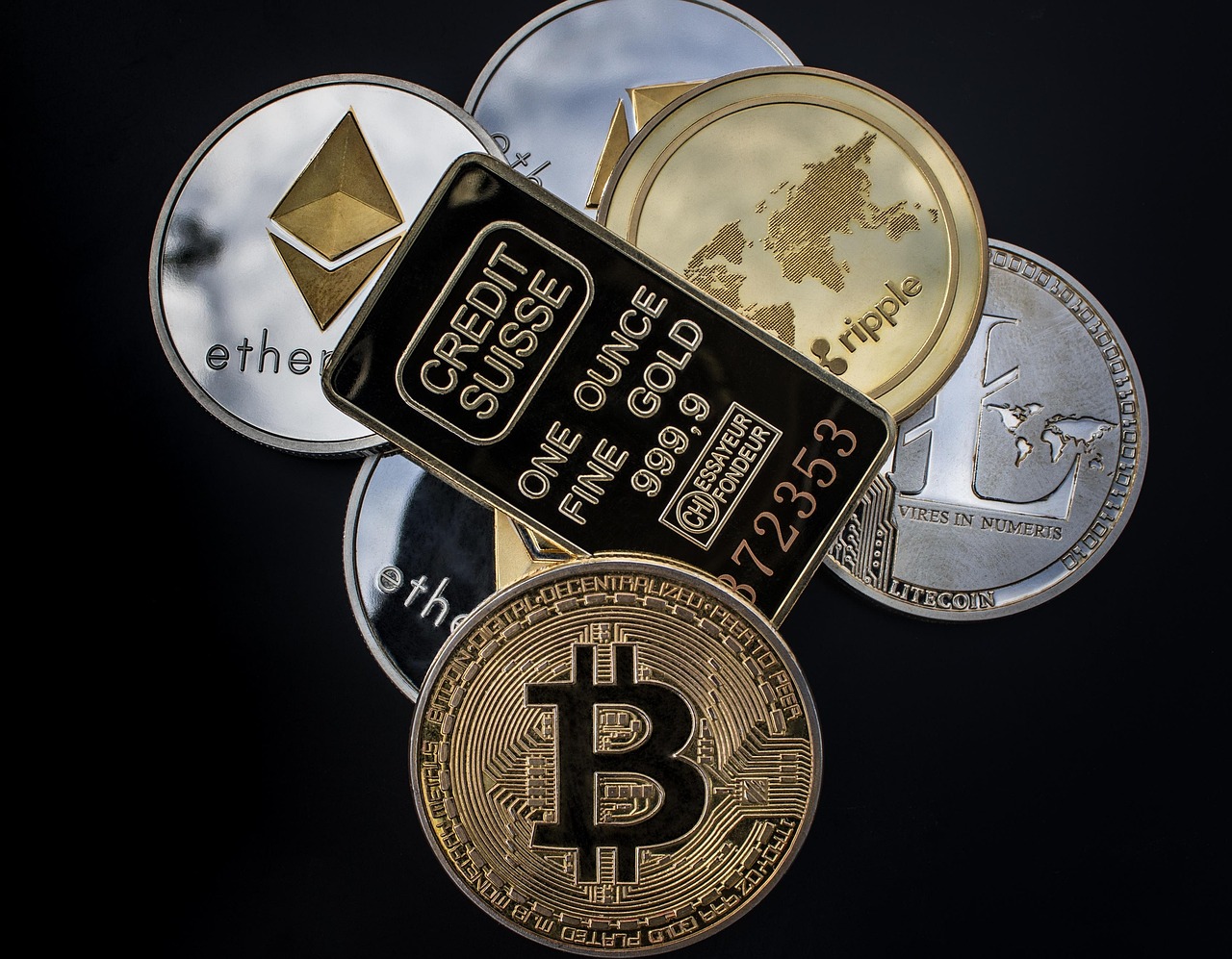 Crypto market snapshot showing mixed momentum trends