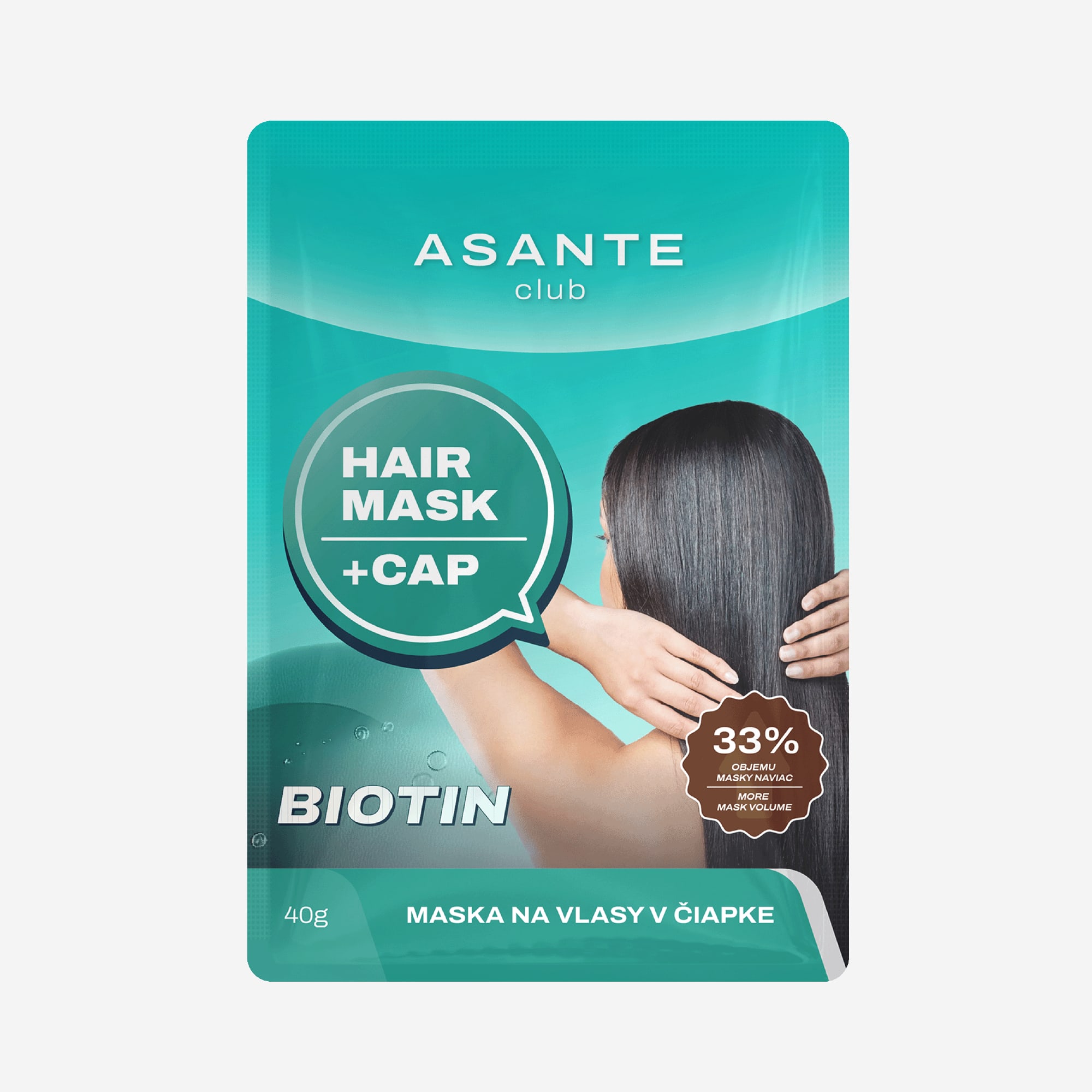 MASKA NA VLASY V ČIAPKE S BIOTÍNOM