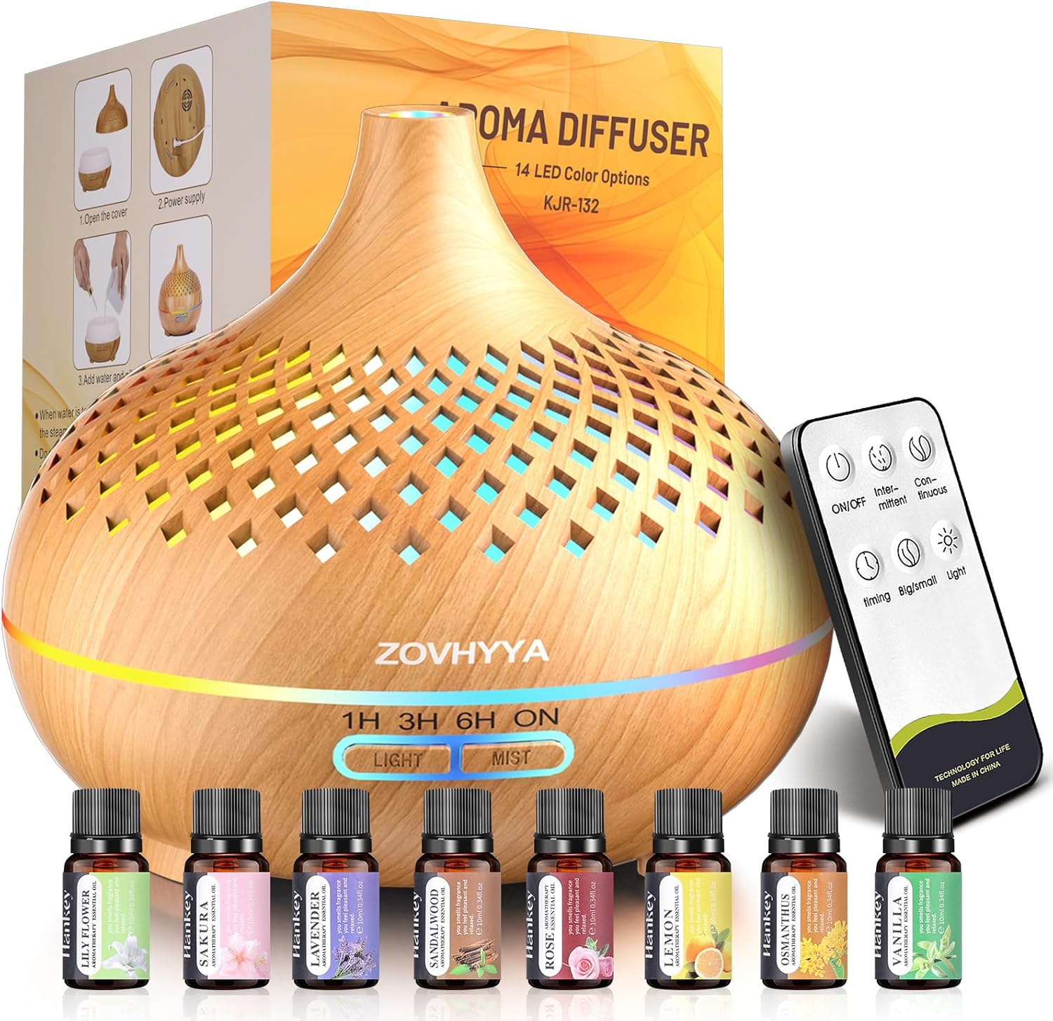 Zovhyya Diffuseur Huiles Essentielles