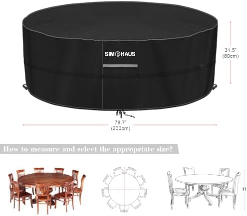Vue 2 de Simphaus Housse Table Jardin